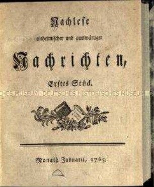 Zeitschrift zur oberlausitzer Geschichte, Jg. 1765/1766