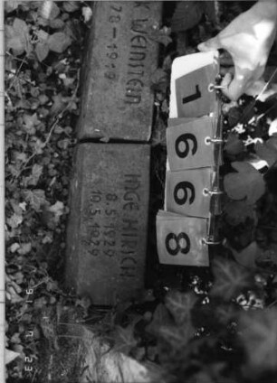 Grabstein 1668 [Hahn S. 240 Grab-Nr. 2211]