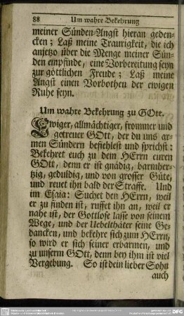 Um wahre Bekehrung zu Gott