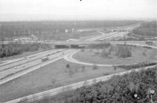 Frankfurter Autobahnkreuz, Ausschnitt von Südosten