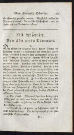 XIII. Abschnitt. Vom Königreich Dänemark