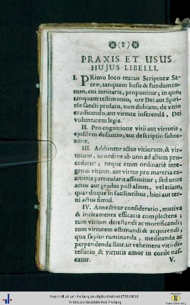 Praxis et Usus Hujus Libelli