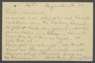Brief von Georg Kolbe an Hermann Schmitt