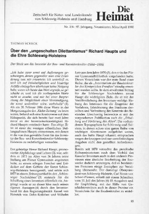 Nr. 3/4 - 97. Jahrgang, Neumünster, März/April 1990