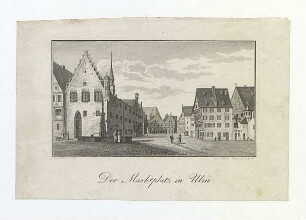 Marktplatz. Nordseite. Um 1820.