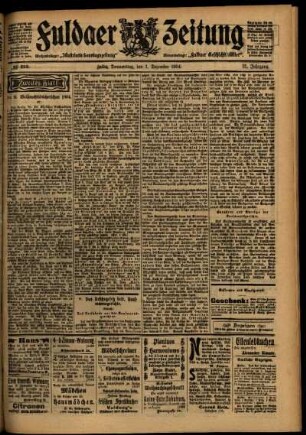 Zweite Ausgabe vom Donnerstag, den 01. Dezember 1904.