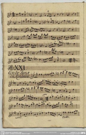 21. Anonymus, Contredanses, B-Dur