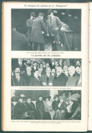 El ministro de la marina en el "Kanguroo"