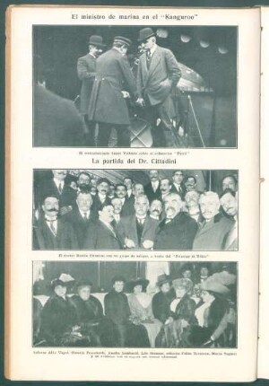 El ministro de la marina en el "Kanguroo"