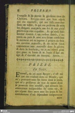 Prière du Soir