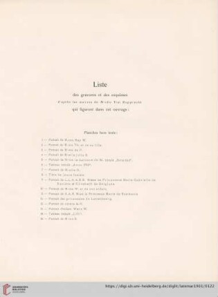 Planches hors texte