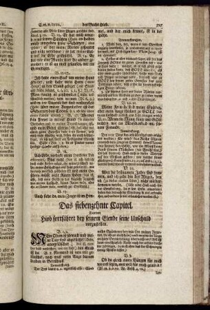 Das siebenzehnte Capitel