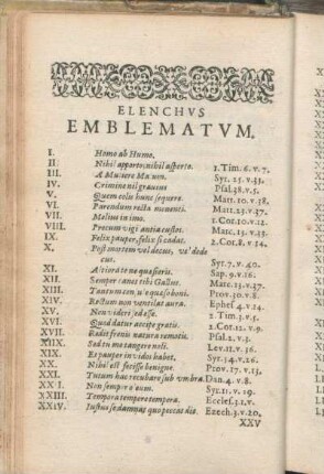 Elenchvs Emblematvm.