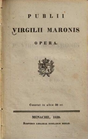 Publii Virgilii Maronis opera
