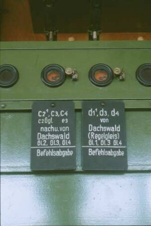 Gäubahn Stuttgart-West Stellwerk Swf Blockapparat Bahnhofsblock Befehlsabgabe Befehlsfeld geblockt