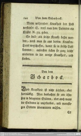 Von dem Scharbock
