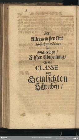 Der Allerneuesten Art Höflich und Galant zu Schreiben - [Eilfte Abtheilung]