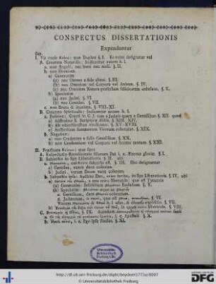 Conspectus Dissertationis.
