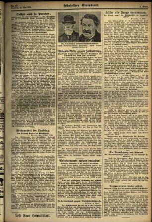Zweite Ausgabe vom Dienstag, den 12. Mai 1931.