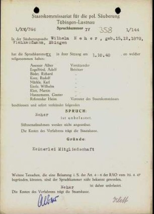 Neher, Wilhelm
