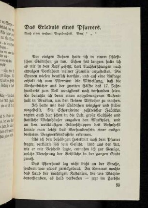 59-72, Das Erlebnis eine Pfarrers