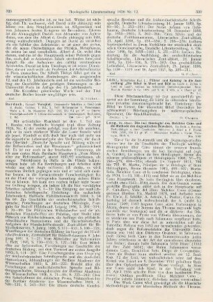 329-330 [Rezension] Burdach, Konrad, Vorspiel. Gesammelte Schriften zur Geschichte des deutschen Geistes. I. Bd., 2. Teil: Reformation und Renaissance