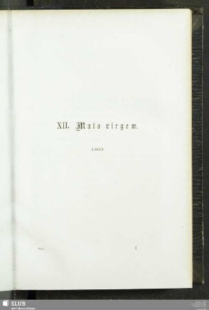 Reiseskizzen: XII. Mato Virgem