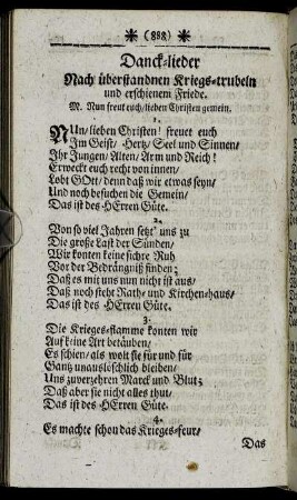 Danck-lieder.