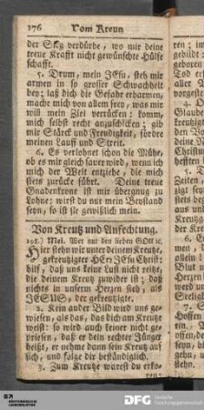Von Kreutz und Anfechtung, Sterblieder