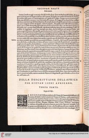 Terza parte: Della descrittione dell'Africa et delle cose notabili che quivi sono