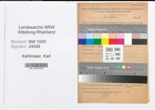 Entnazifizierung Karl Kehlmaier, geb. 18.11.1891 (Bankkaufmann)