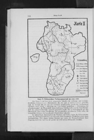 Karte II. Dithmarschens Verfassungszustand um etwa 1300