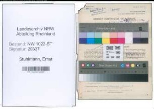 Entnazifizierung Ernst Stuhlmann , geb. 16.03.1893 (Ingenieur)