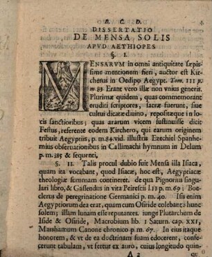 Diss. acad. de mensa solis apud Aethiopes, ad locum Herodoti in Thalia c. 18