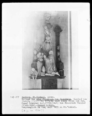 Epitaph für Adam Friedrich von Seinsheim (Bischof von Bamberg)