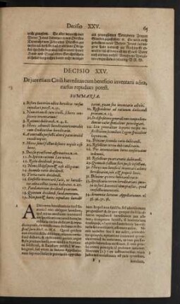 Decisio XXV.