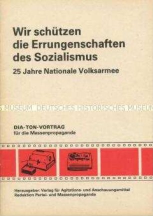 Textheft zur Dia-Serie über die NVA