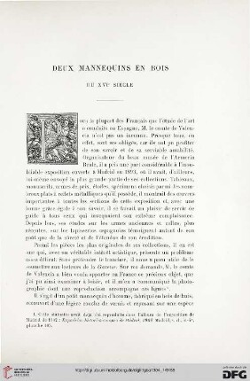 3. Pér. 31.1904: Deux mannequins en bois du XVI siècle