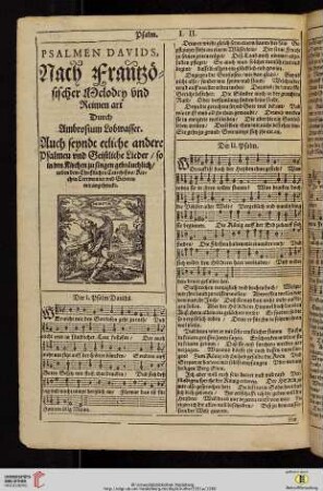 Psalmen Davids, nach frantzoesischer Melodey vnd Reimen art durch Ambrosium Lobwasser (Der I. Psalm Davids - Der CL. Psalm)
