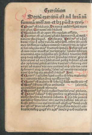 Sextum exercitium ...