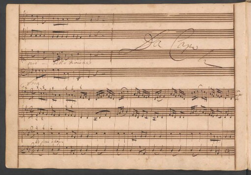 Sacro dardo in te confido; S, strings; Es-Dur