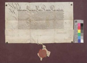 Kaiser Ferdinand beurkundet die Einlösung der Pfandschaft Hauenstein.