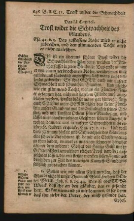 Das LI. - LVIII. Capitel
