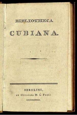 Bibliotheca Cubiana