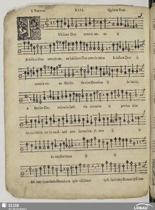 XIII. Jubilate Deo omnis terra