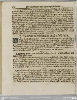 Der hundert und sieben und viertzigste Psalm