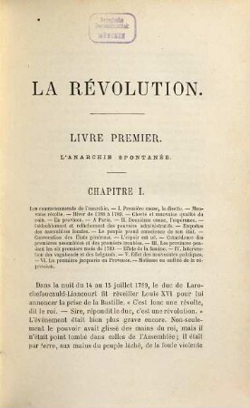 Les origines de la France contemporaine. 2,1