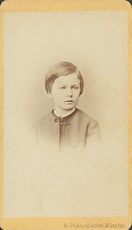 Carl Cornelius als Kind, Porträt