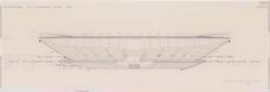 Schleich, Erwin; München; Olympiagelände - Stadion (Querschnitt Ost-West); Innenansicht