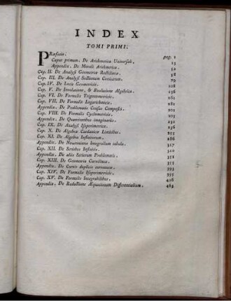 Index. Tomi Primi.